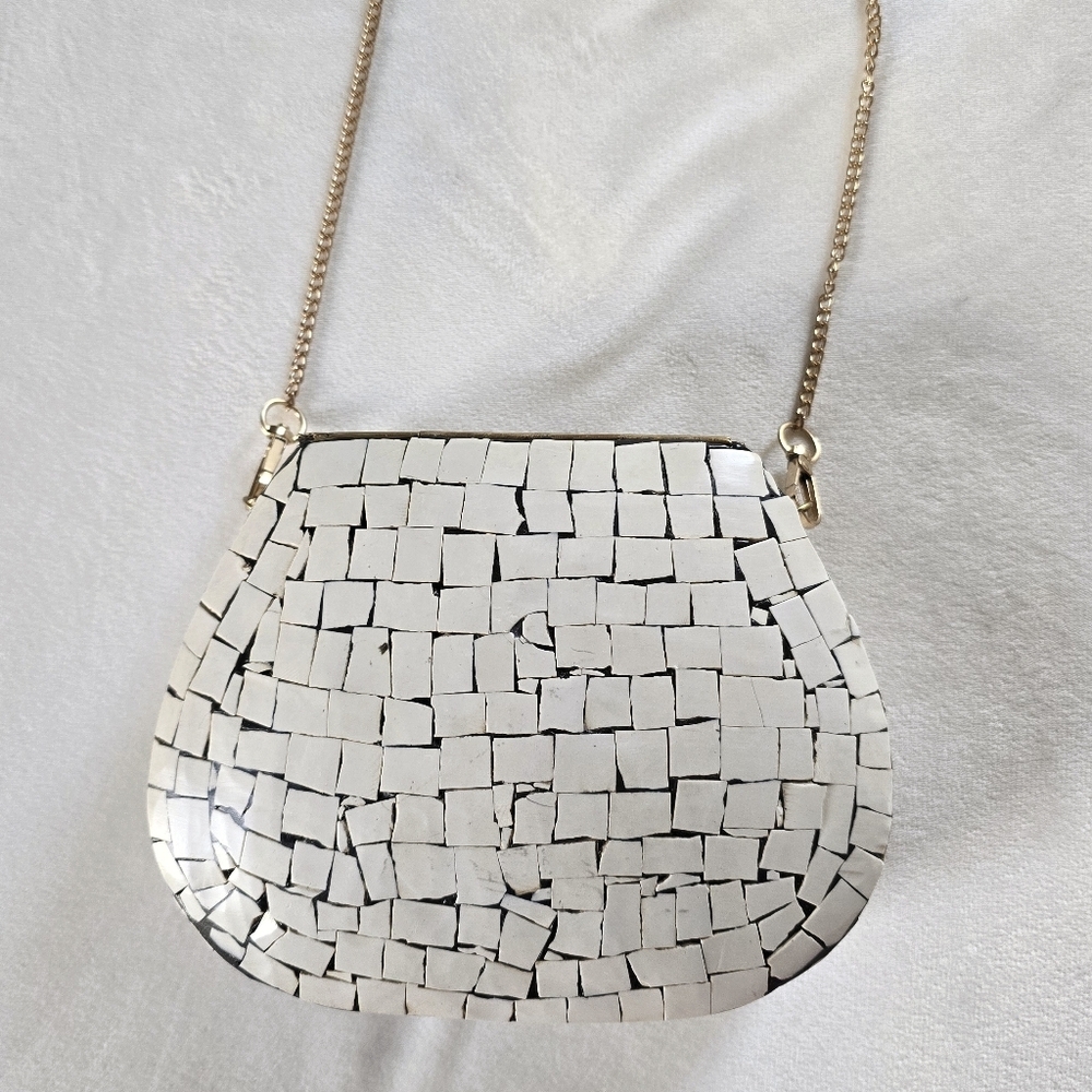 Ramla▪️Porte-Moi Mosaic Clutch Crossbody - Picture 4 of 10